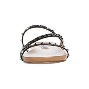 Steve Madden| Black and Tan stud sandals